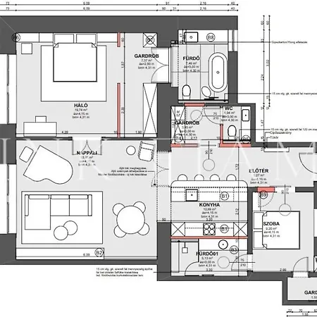 Brand New Modern Flat : Pink Flamingo